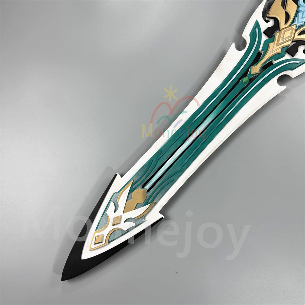 Monenjoy　原神 ファルカ　狼の武勲詩 コスプレ道具　レプリカ　130cm　木材質　ファルカモチーフ 両手剣　イベント舞台対応 MONENJOY