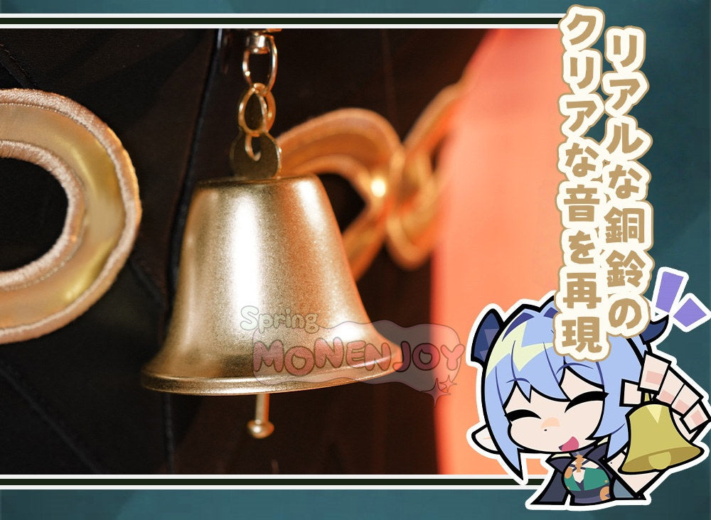 Monenjoy ゼンゼロ リュシア・エロウェン コスプレ衣装 金属パーツ 発光ギミック 鈴付き コスチューム