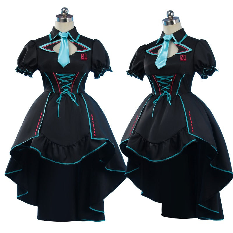 Monenjoy　初音ミク plays 月光下騎士団　コスプレ衣装　ワンピース　ハロウィン　イベントGS1319 - Monenjoy