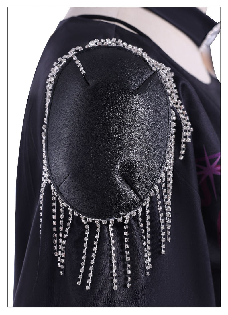 Monenjoy Anime Movie KPOP Girls! Demon Hunters Mila Cosplay Costume with Earrings Rumi Zoe Korean Style KPOP Superstar 