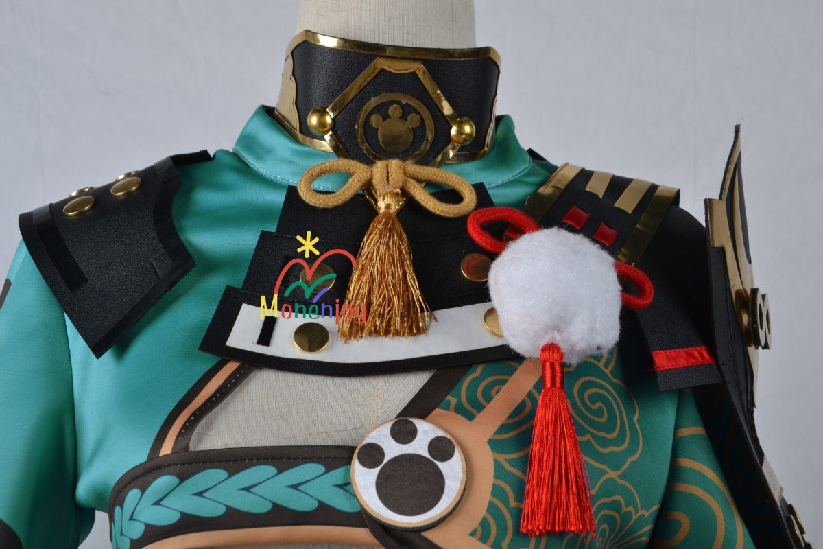 Monenjoy 原神　ゴローコスプレ衣装　Gorou　完全再現　犬耳ウィッグ＆しっぽ付属可能 - Monenjoy