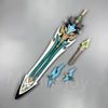 Monenjoy　原神 ファルカ　狼の武勲詩 コスプレ道具　レプリカ　130cm　木材質　ファルカモチーフ 両手剣　イベント舞台対応 MONENJOY