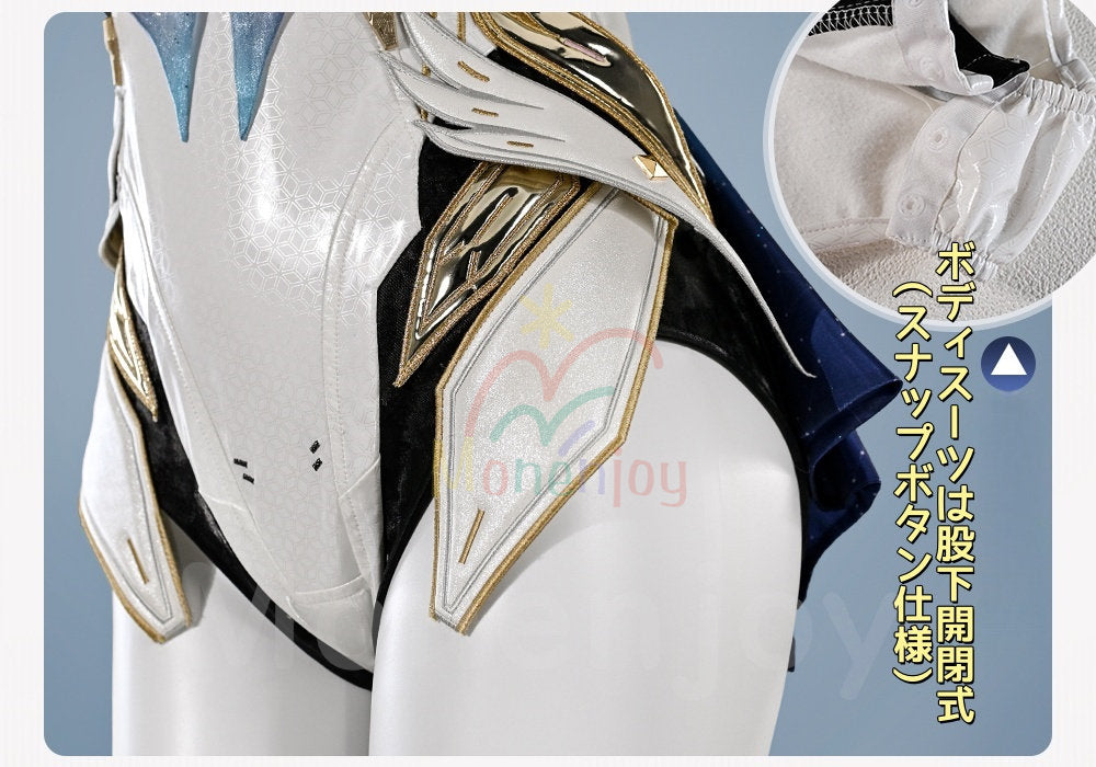 Monenjoy　鳴潮　エイメス　コスプレ衣装　合金製パーツUP　光輪発光機能　イベント　豪華生地　イベント舞台対応 MONENJOY