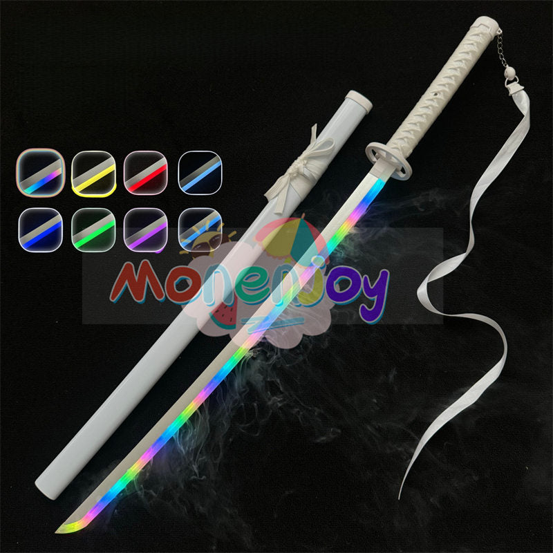 Monenjoy　鬼滅の刃　日輪刀　時透 無一郎　104cm　光る刃　スモークバージョン 日の呼吸の剣士　8色カラーチェンジ 　コスプレ道具　武器モデル　おもちゃ