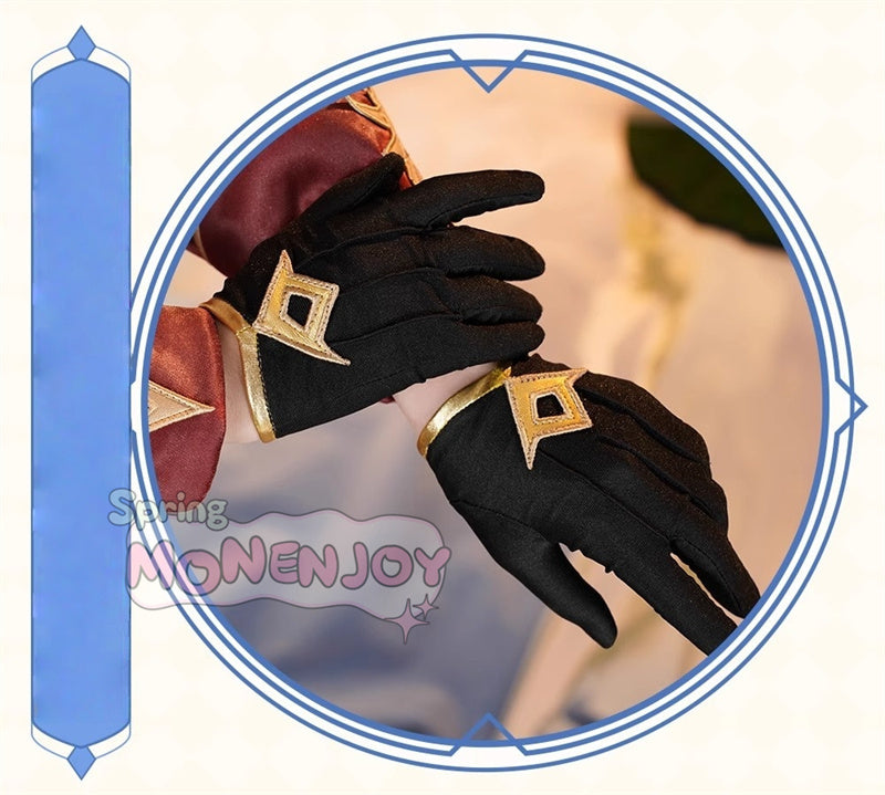 Monenjoy 原神 ダリア コスプレ衣装 Dahlia　帽子付 金属製パーツ　イベントGS1419 - Monenjoy