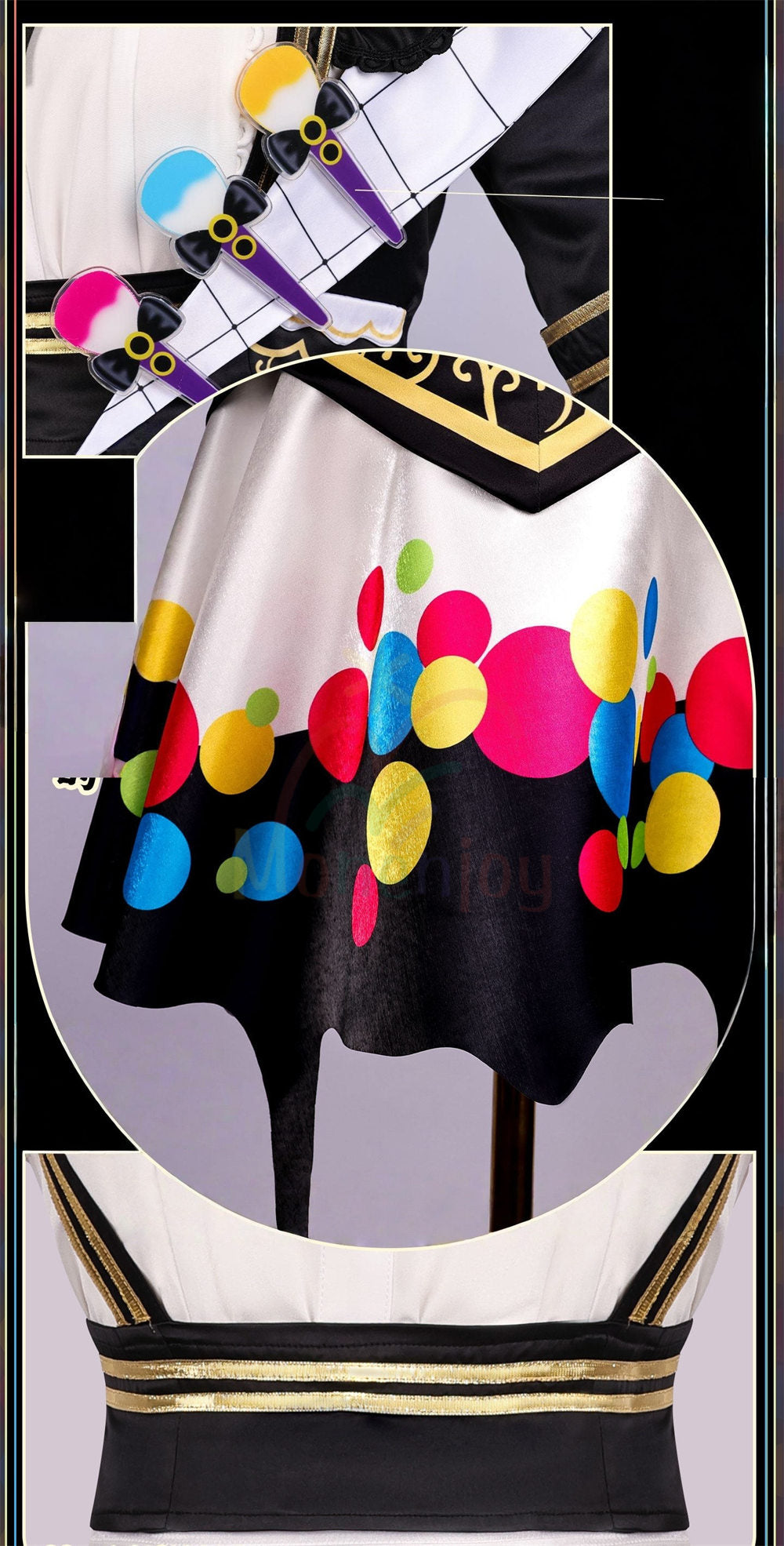 Monenjoy 魔法少女ノ魔女裁判 城ケ崎 ノア 　コスプレ衣装　プリント印刷　仮装　まのさば　コスチューム　イベント　 MONENJOY