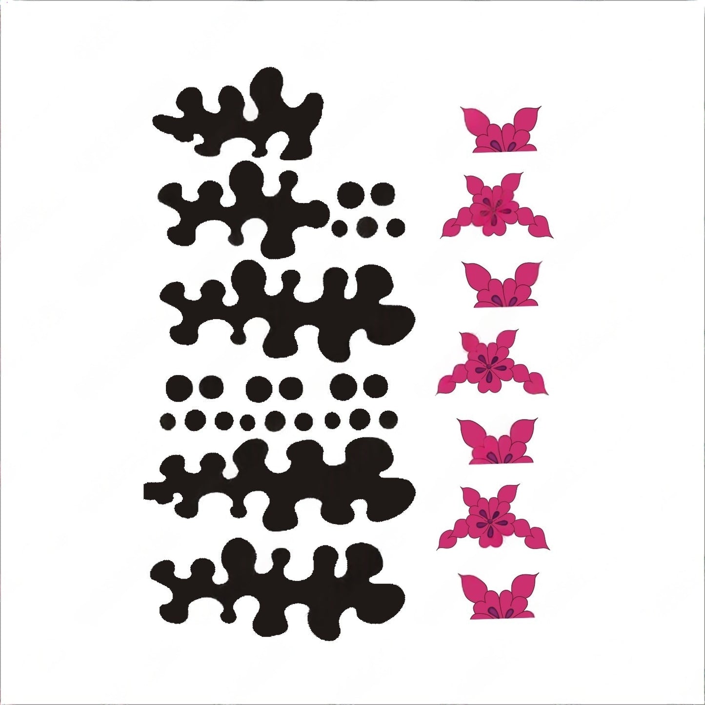 monenjoy Demon Slayer Tanjiro Tattoo Sticker Demon Slayer Demon Cosplay Accessories Flower Scar Sticker Face Demon Swordsman Spider Demon Set Goods Popular Stylish Decoration Fashion Halloween Event Equipment 