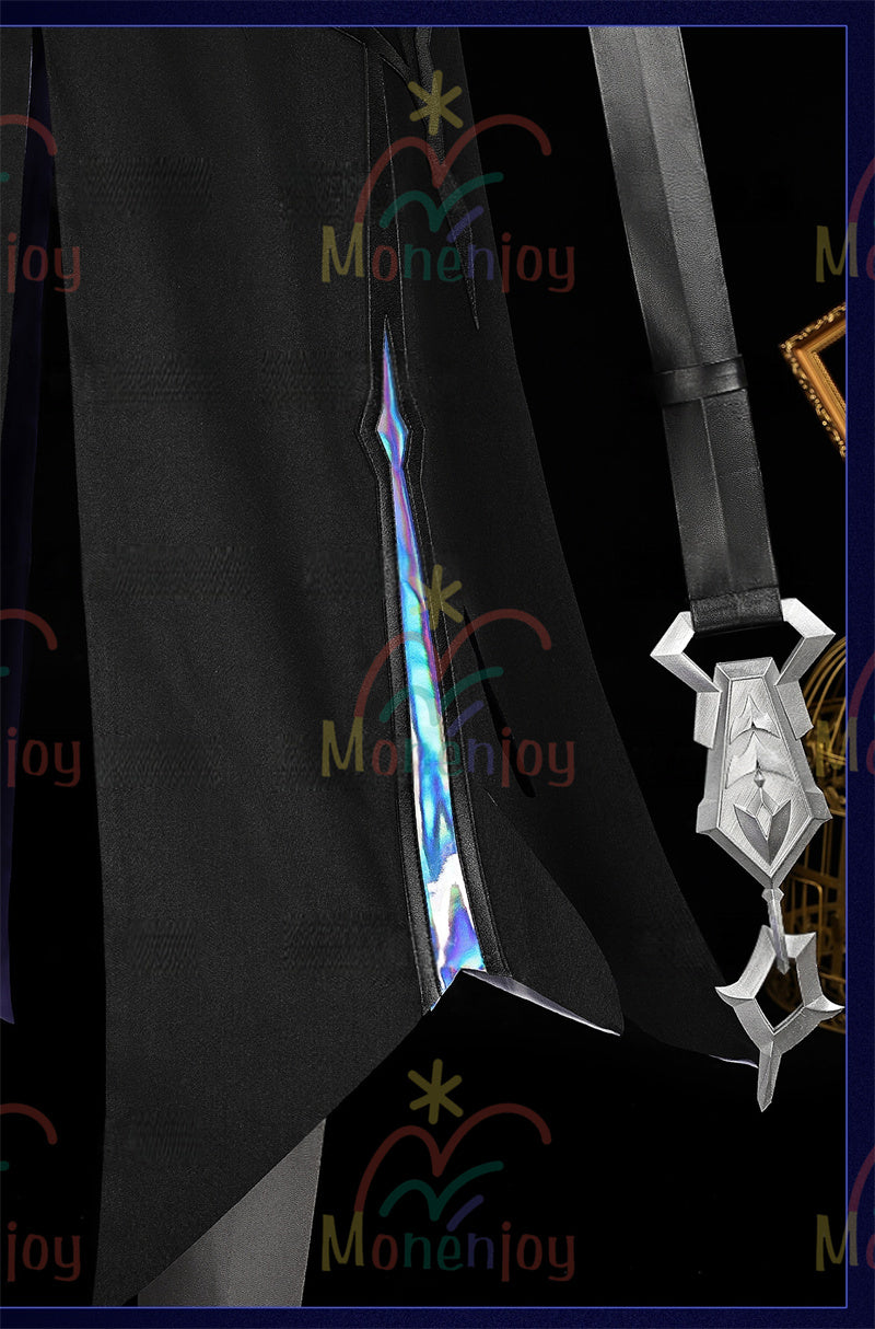 Monenjoy　原神 フリンズ　コスプレ衣装　Genshin　ライトキーパー　雷元素　 初期衣装—夜想曲　闇影と灯り　 コスチューム　ナド・クライ　