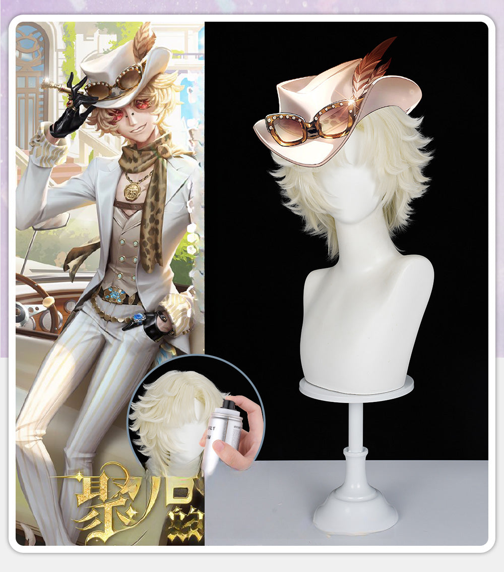 Monenjoy アイデンティティ5 探鉱者　トゥルース＆リーズニング　カツラ　34cm 第五人格/IdentityV　ウィッグ　コスプレ道具 - Monenjoy