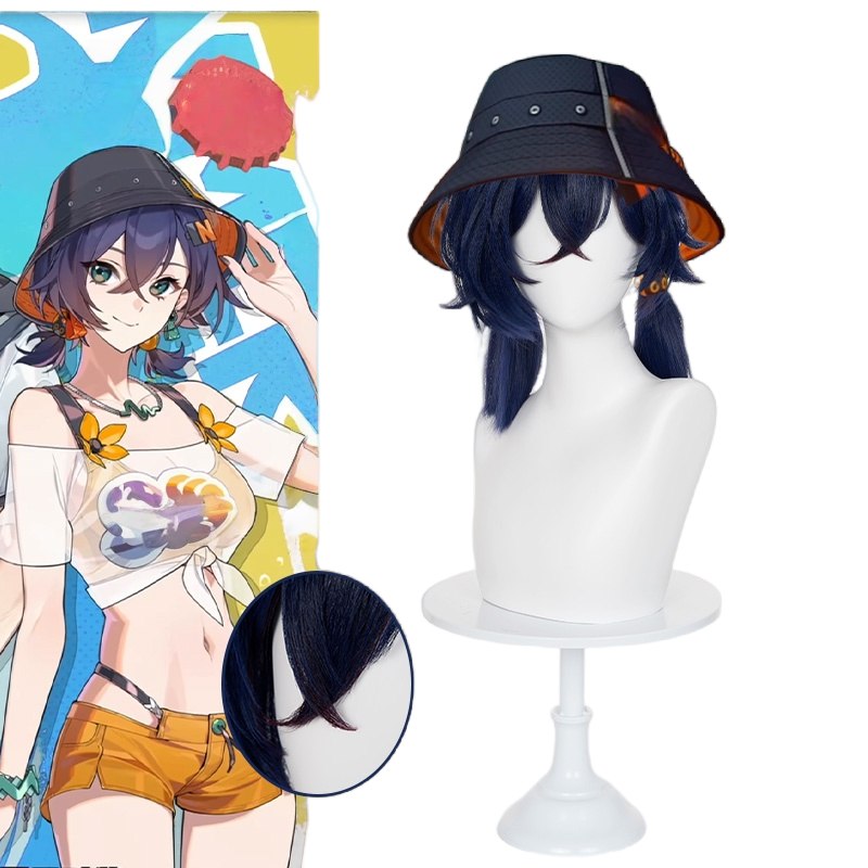 Monenjoy　ゼンゼロ リン 夏色ブルースカイ　ウィッグ　48㎝　コスプレ道具　ウィッグ　鬘