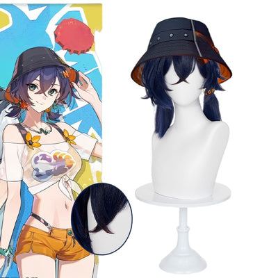 Monenjoy　ゼンゼロ リン 夏色ブルースカイ　ウィッグ　48㎝　コスプレ道具　ウィッグ　鬘