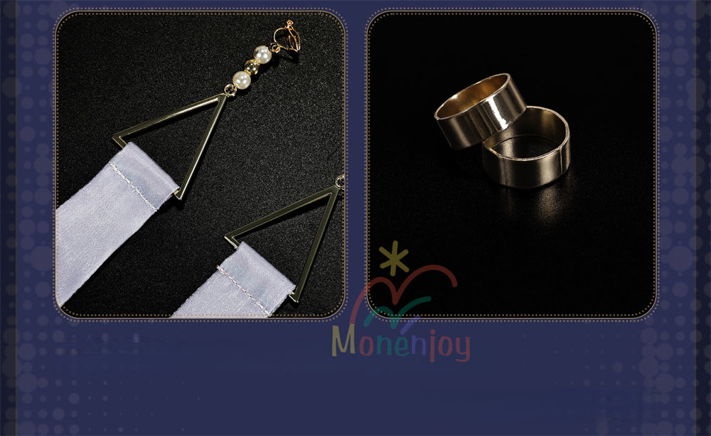 Monenjoy　鳴潮 モーニエ　コスプレ衣装　ワンピース　コスチューム　3d樹脂製パーツ　タイツ付 MONENJOY