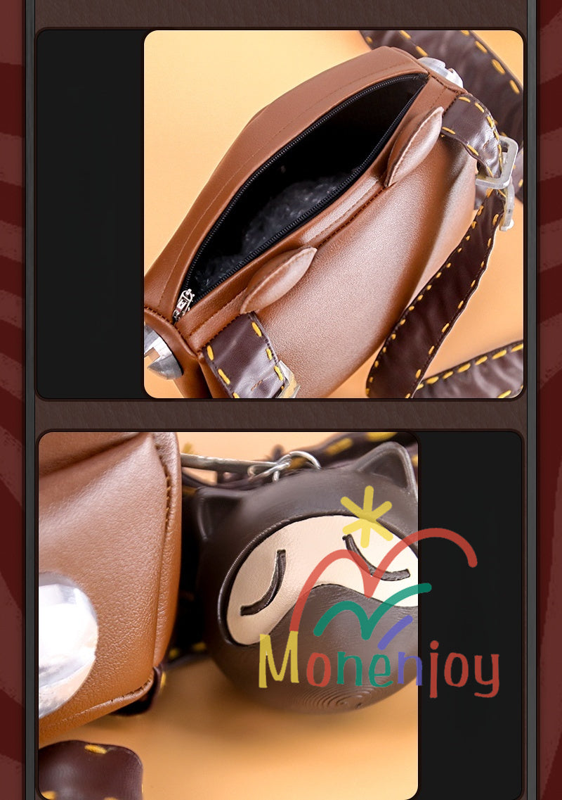 Monenjoy Zenless Zone Zero Ukinami Yuzuha ชุดคอสเพลย์ ชุดกะลาสี Kaidanya พร้อมกระเป๋าและเครื่องประดับผม กระโปรงสั้น หาง Tanuki และชุด Kamachi (อุปกรณ์เสริม) สำหรับกิจกรรมและของเล่น มีตุ๊กตา Tanuki (อุปกรณ์เสริม) จำหน่าย