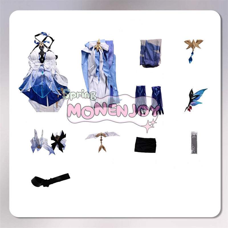 Monenjoy 原神 スカーク コスプレ衣装 3D樹脂アクセサリー付属 即日出荷 セット購入で激安