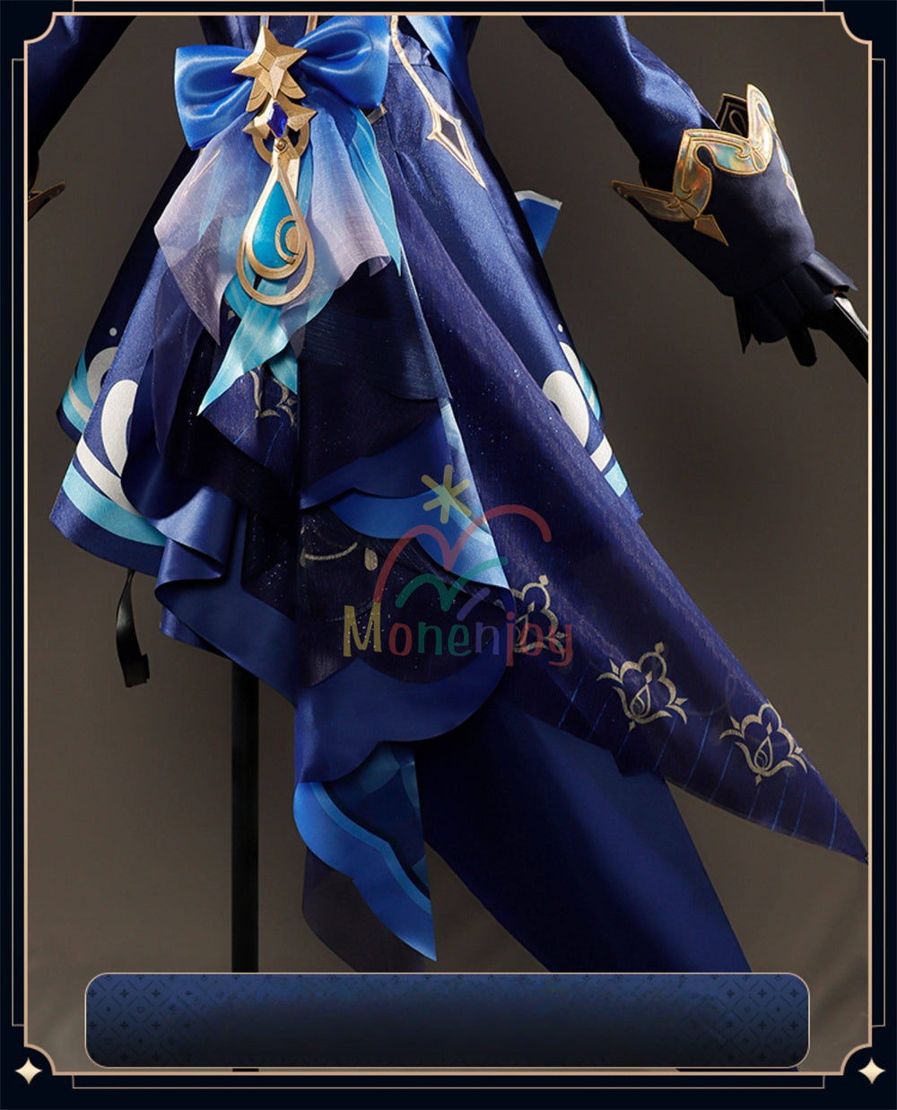Monenjoy　原神　フリーナ　コスプレ衣装　Furina　初期衣装—伶優の戴冠式　コスチューム　金属製パーツ MONENJOY