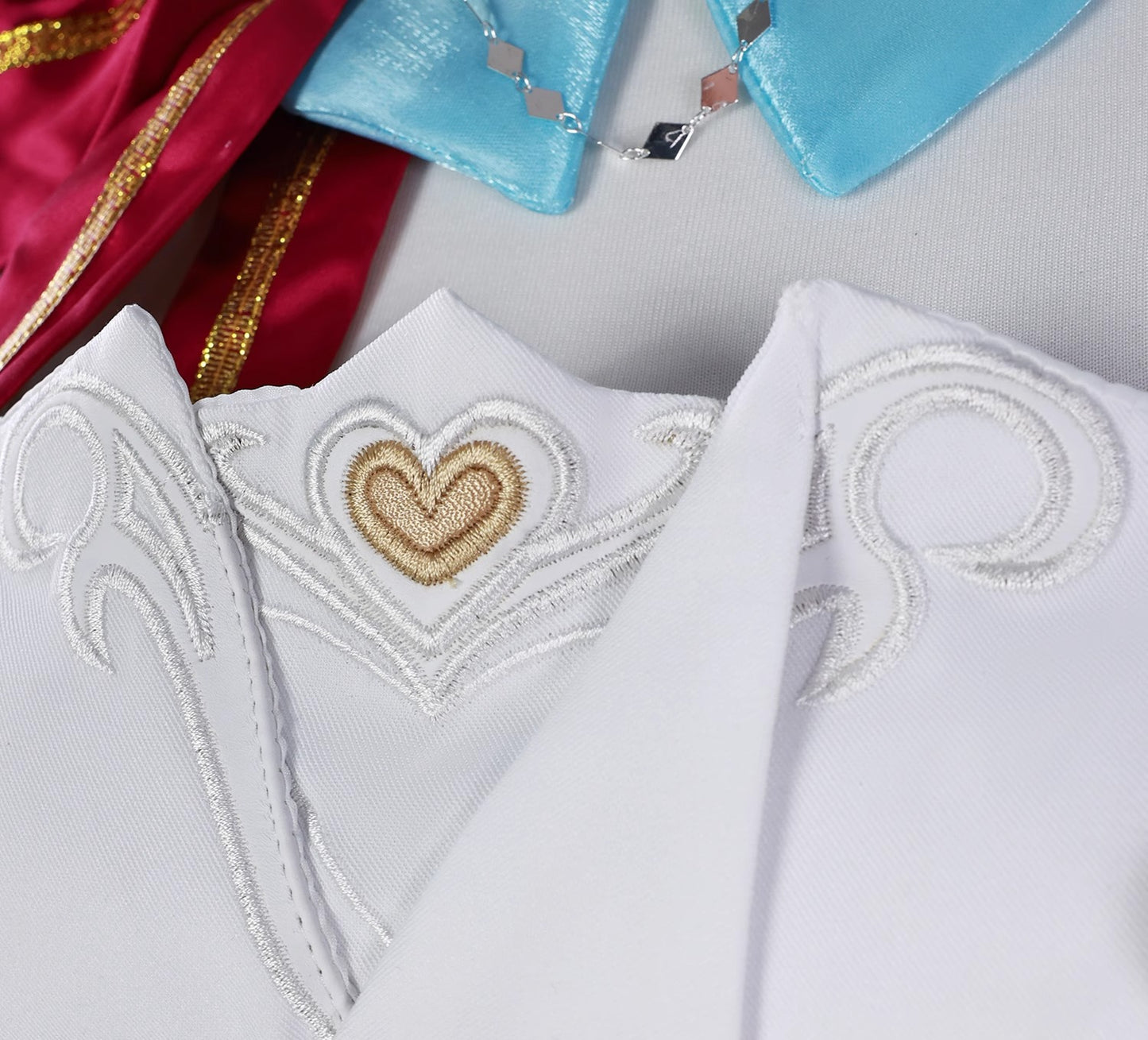 Monenjoy 原神　エスコフィエ　コスプレ衣装　 Escoffier　コスチューム　ワンピース　洋服　帽子付　3d樹脂アクセサリー　G1199 - Monenjoy