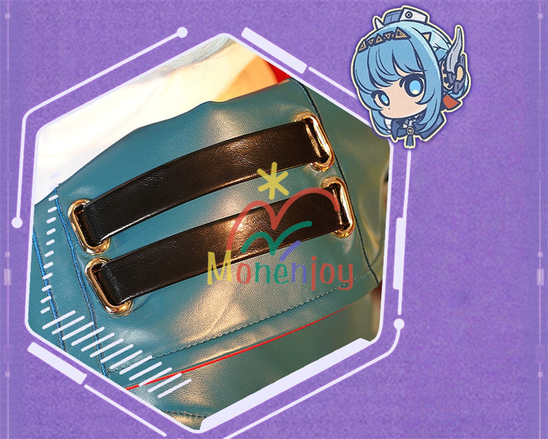 納品一掃セール！売り切れ次第終了 Monenjoy  原神 イネファ コスプレ衣装　Ineffa ロボット　イヤホーン＋帽子＋腿カバー付　 完全再現コスプレ 新星の駆動 ロボ娘 ハロウィン