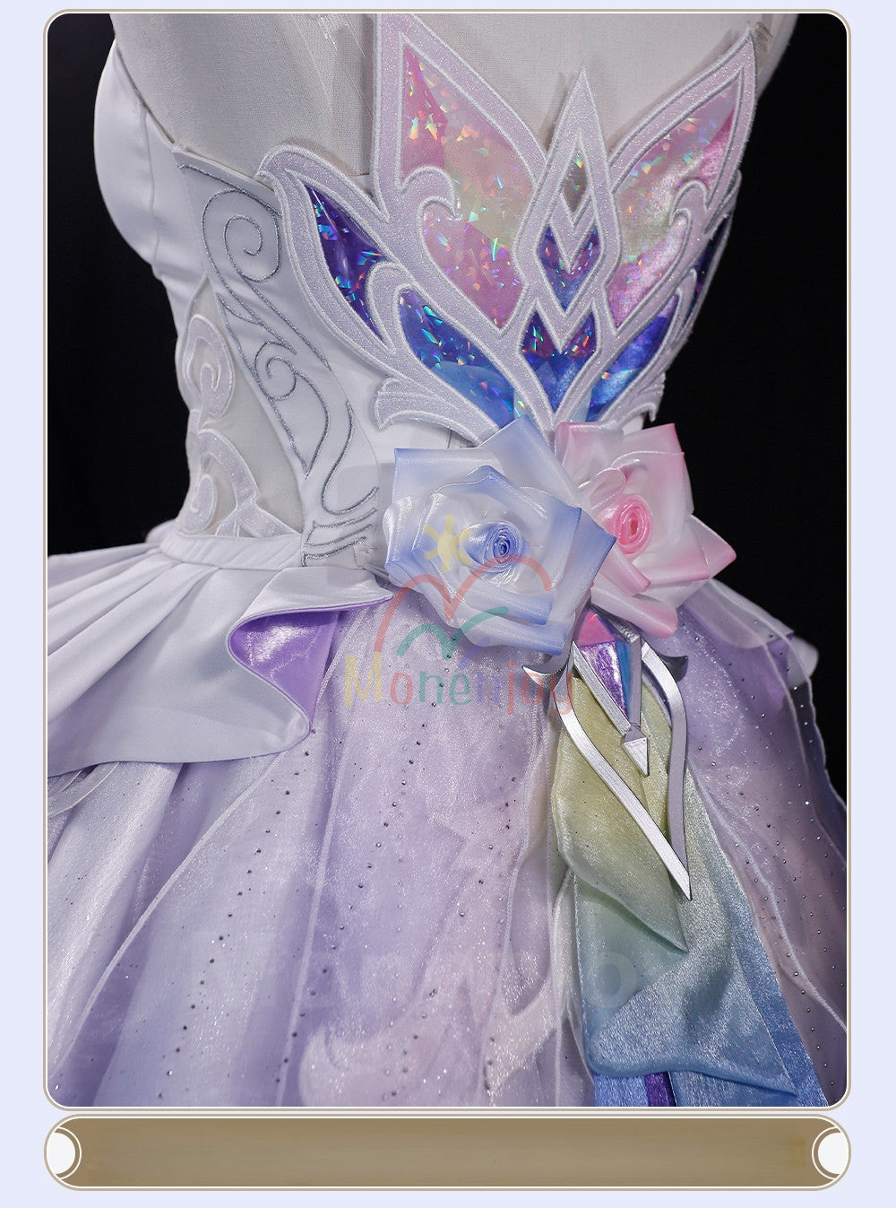 予約　Monenjoy 崩壊スターレイル　コスプレ　キュレネ　Cyrene 衣装　豪華　2.4m超ロング裾 　洋服　ワンピース　 1/3Delusion