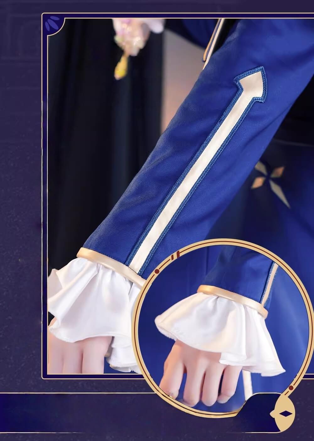 Monenjoy 崩壊スターレイル セイバー Saber　コスプレ衣装　ワンピース　戦闘服　ブルー色　イベントGS1423 - Monenjoy