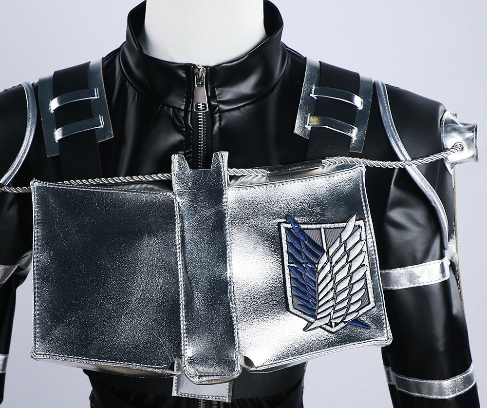 Monenjoy　劇場版「進撃の巨人」完結編 THE LAST ATTACK　コスプレ衣装　 戦闘服　マント追加可能　イベント　仮装　ハロウィン - Monenjoy