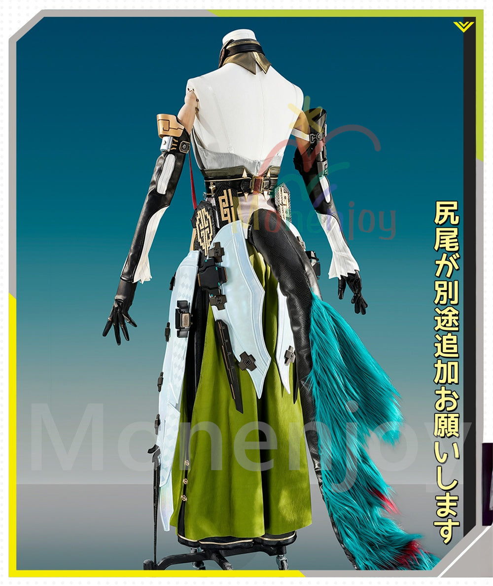 予約　Monenjoy　エンドフィールド 　ゾアン・ファンイ　コスプレ衣装　角付　合金パーツ　 アークナイツ 　PUアクセサ　イベント舞台対応 MONENJOY