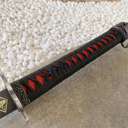 Monenjoy SEKIRO: SHADOWS DIE TWICE Immortal Slash/Baiju Japanese Style Sengoku Period Ashina Isshin Decoration 103cm General Purpose Sword Finished Imitation Sword Replica Japanese Style Cosplay Prop Wood Blade Resin Blade Craft Sword Halloween