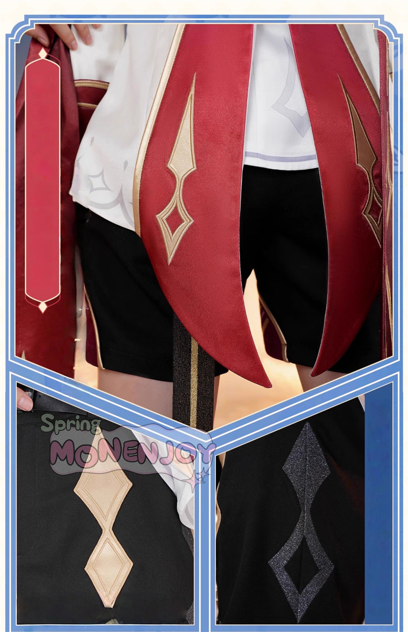 Monenjoy 原神 ダリア コスプレ衣装 Dahlia　帽子付 金属製パーツ　イベントGS1419 - Monenjoy