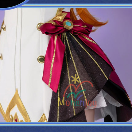 Monenjoy Genshin Escoffier One Piece Escoffier Cosplay Costume Ice God's Eye Chef 3D Resin Tail Genshin Fontaine