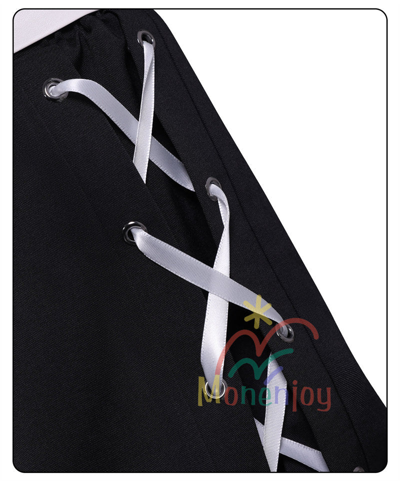 Monenjoy　魔法少女ノ魔女裁判　沢渡ココ　コスプレ衣装　髪飾付　実況者 猫耳のヘッドフォン　孤独な配信者　翼＋ぬいぐるみ付　ワンピース　仮装　イベント　