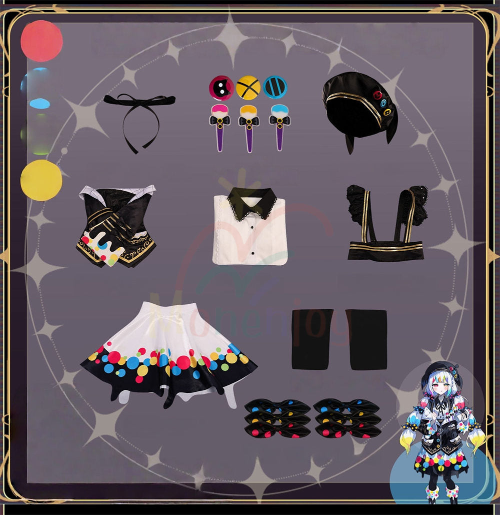 Monenjoy 魔法少女ノ魔女裁判 城ケ崎 ノア 　コスプレ衣装　プリント印刷　仮装　まのさば　コスチューム　イベント　 MONENJOY