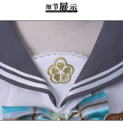 Monenjoy 崩壊スターレイル　ホタル　JK服　刺繡ロゴ　セーラー服　夏　春の贈り物　スターレイル　コスチューム　コスプレ衣装
