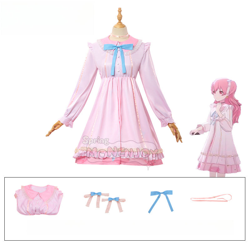 Monenjoy　プロセカ　サンリオ　コラボ　桃井愛莉　コスプレ衣装　ワンピース　ドレス　feat.マイメロディGS1322 - Monenjoy