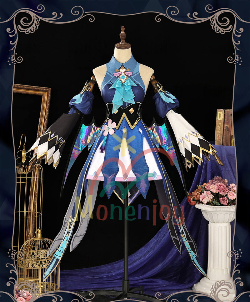 Monenjoy　崩壊スターレイル　ケリュドラ　コスプレ衣装　王冠＋翼付　イベント　ドレス　Cerydra　オクヘイマ　おもちゃ　