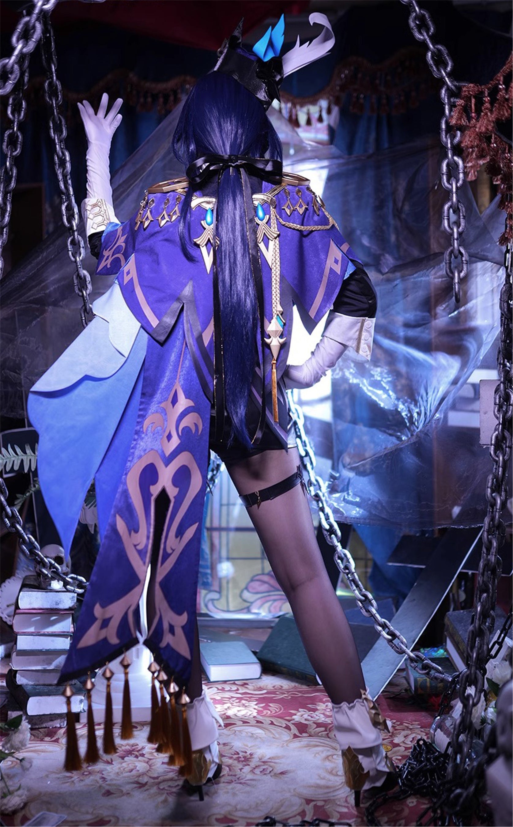 Monenjoy　原神　フォンテーヌ　クロリンデ　神の目 コスチューム　衣装　ハロウィン　クリスマス　衣装　イベント　変装　cosplay　男女兼用 - Monenjoy