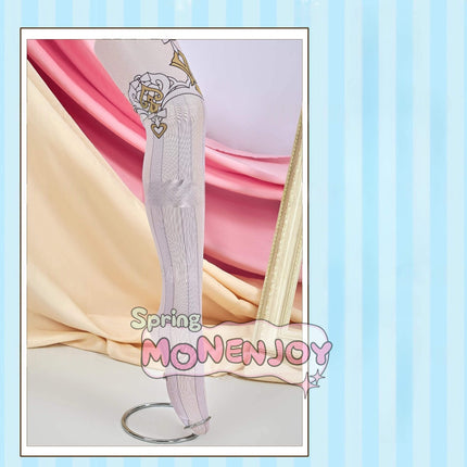 Monenjoy 原神 Escoffier エスコフィエ コスプレ衣装　3d樹脂尻尾付　イベント　絢爛のフレーバー　Genshin Impact　コスチュームGS1426　 - Monenjoy