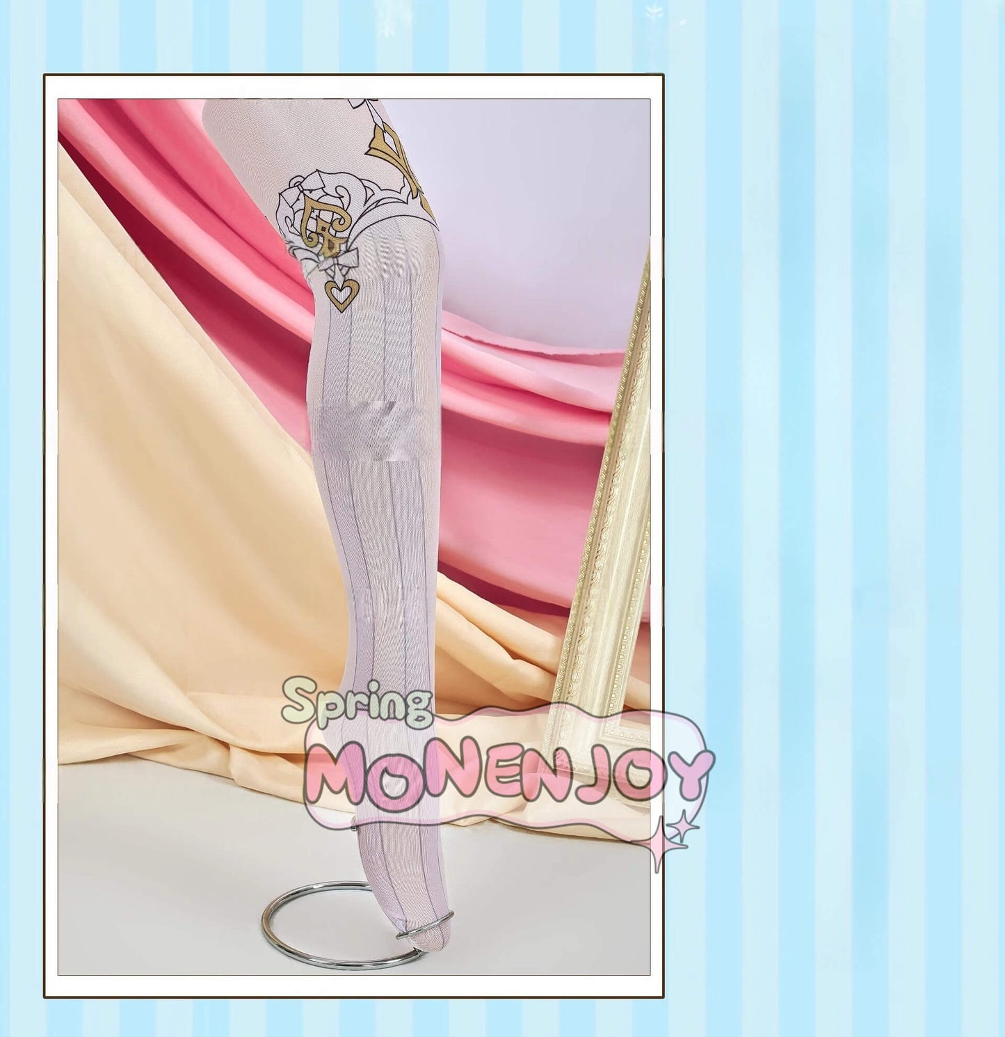 Monenjoy 原神 Escoffier エスコフィエ コスプレ衣装　3d樹脂尻尾付　イベント　絢爛のフレーバー　Genshin Impact　コスチュームGS1426　 - Monenjoy