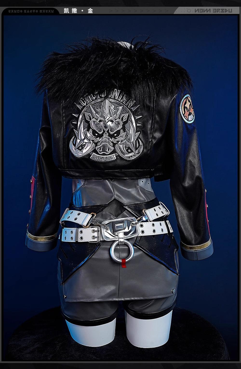 Monenjoy　ゼンゼロ/ZZZ キング・シーザーの衣装 コスプレ 1:1金属パーツ　靴カバー付　豪華生地　初期衣装　複雑なデザイン衣装　コスチューム　ゼンレスシーザー　舞台　カッコイイ　学園祭　コスチューム　ハロウィン　仮装　 - Monenjoy