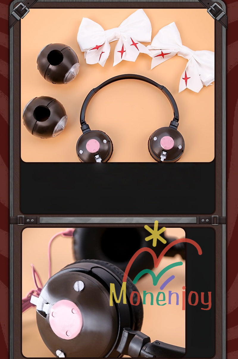 Monenjoy Zenless Zone Zero Ukinami Yuzuha ชุดคอสเพลย์ ชุดกะลาสี Kaidanya พร้อมกระเป๋าและเครื่องประดับผม กระโปรงสั้น หาง Tanuki และชุด Kamachi (อุปกรณ์เสริม) สำหรับกิจกรรมและของเล่น มีตุ๊กตา Tanuki (อุปกรณ์เสริม) จำหน่าย