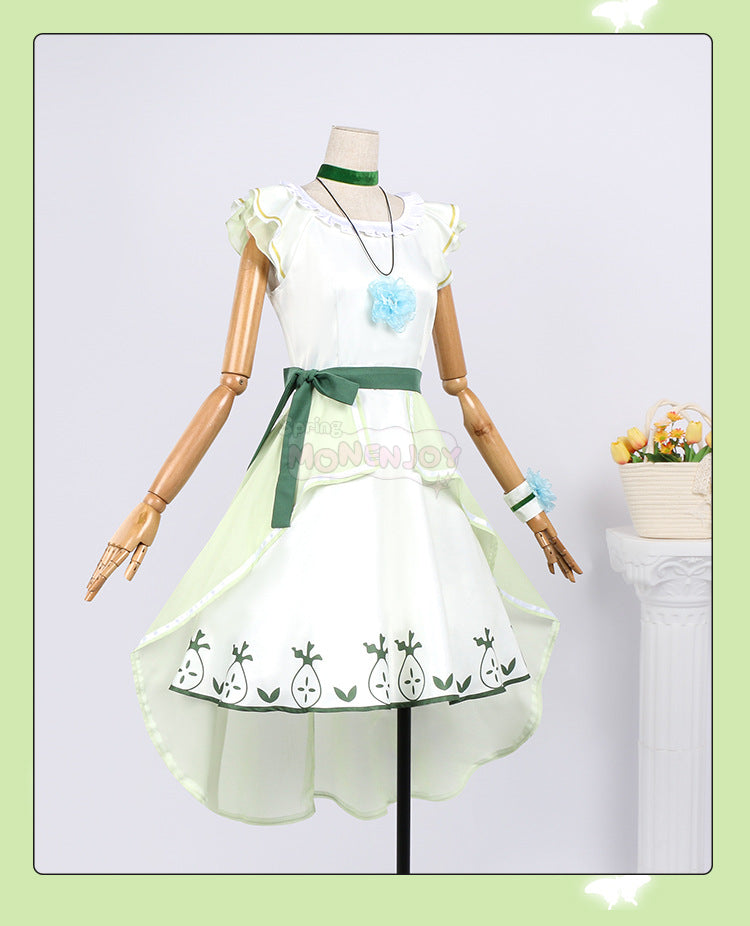 Monenjoy　中国コラボ 葬送のフリーレン×KFC　コスプレ衣装　ワンピース　コスチューム - Monenjoy