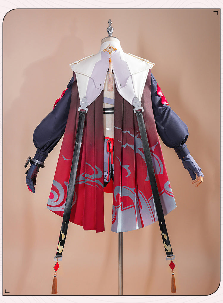 Monenjoy　鳴潮　コスプレ　丹瑾 たんきん　コスチューム　可愛い　イヤリング＋腿鞄付　ワンピース　ハロウィン　実物化　イベント - Monenjoy