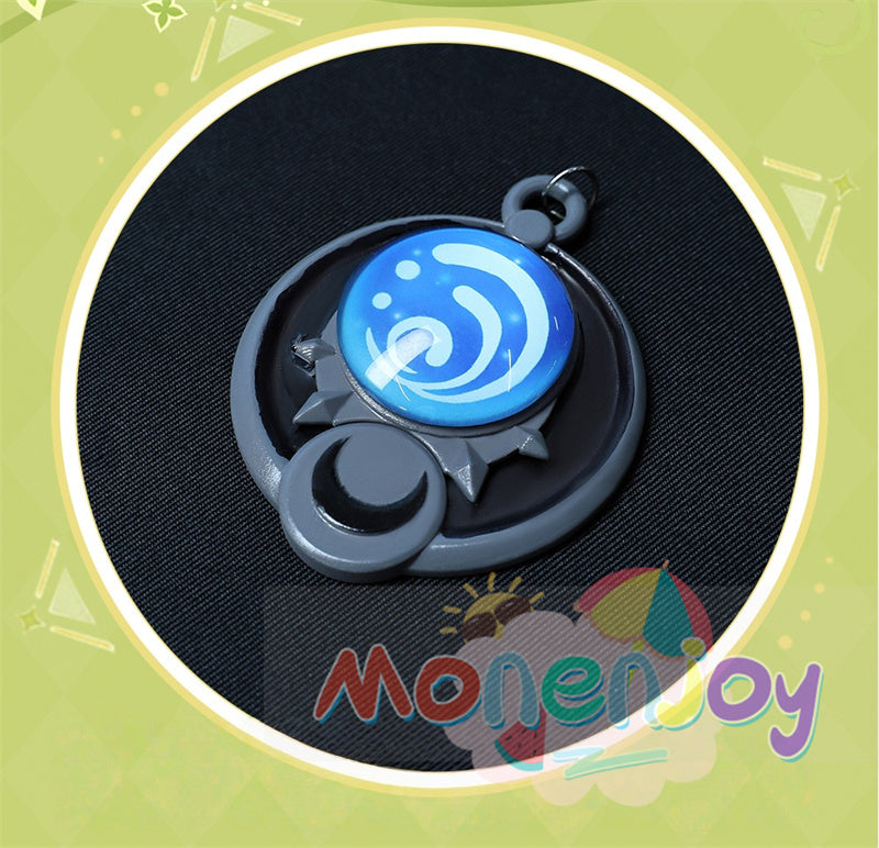 Monenjoy　原神　アイノ　コスプレ衣装　3d樹脂製パーツ　1：1レプリカ　Aino Genshin ナド・クライ編 　水元素　月の輪 コスチューム