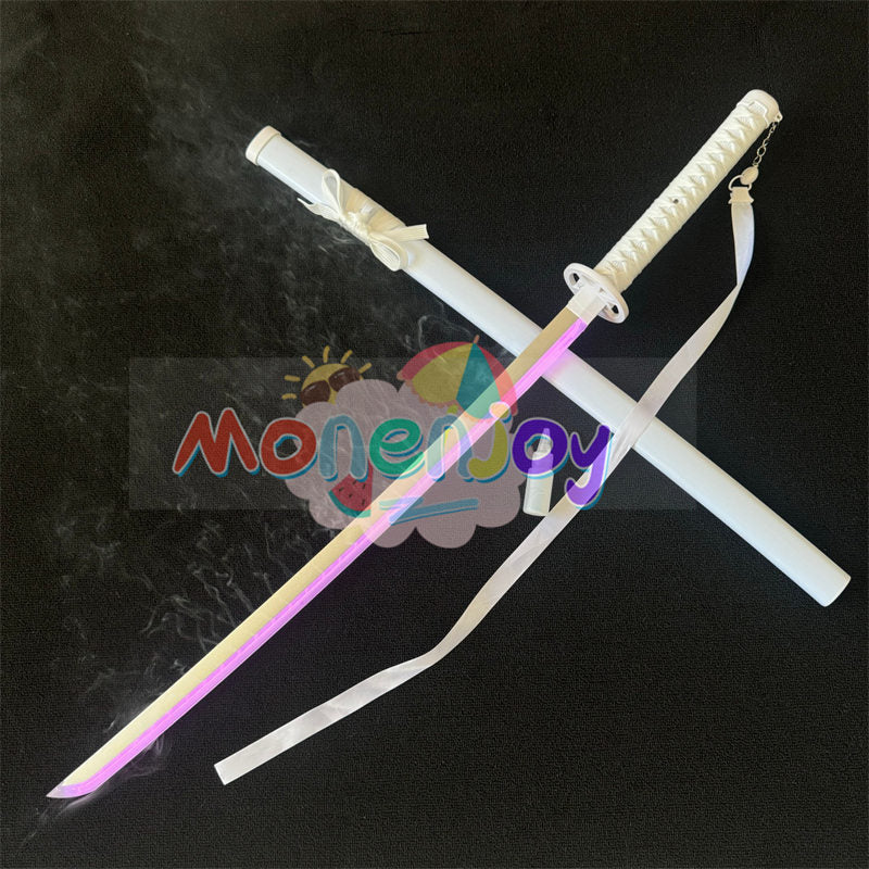 Monenjoy　鬼滅の刃　日輪刀　時透 無一郎　104cm　光る刃　スモークバージョン 日の呼吸の剣士　8色カラーチェンジ 　コスプレ道具　武器モデル　おもちゃ