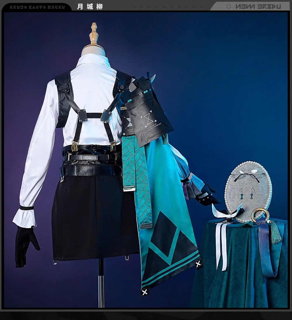 Monenjoy ゼンレスゾーンゼロ 月城柳 ゼンゼロ柳 コスプレ衣装　眼鏡＋イヤリング＋肩甲付　胸飾り送り　対ホロウ第六課　イベント　仮装　　 - Monenjoy