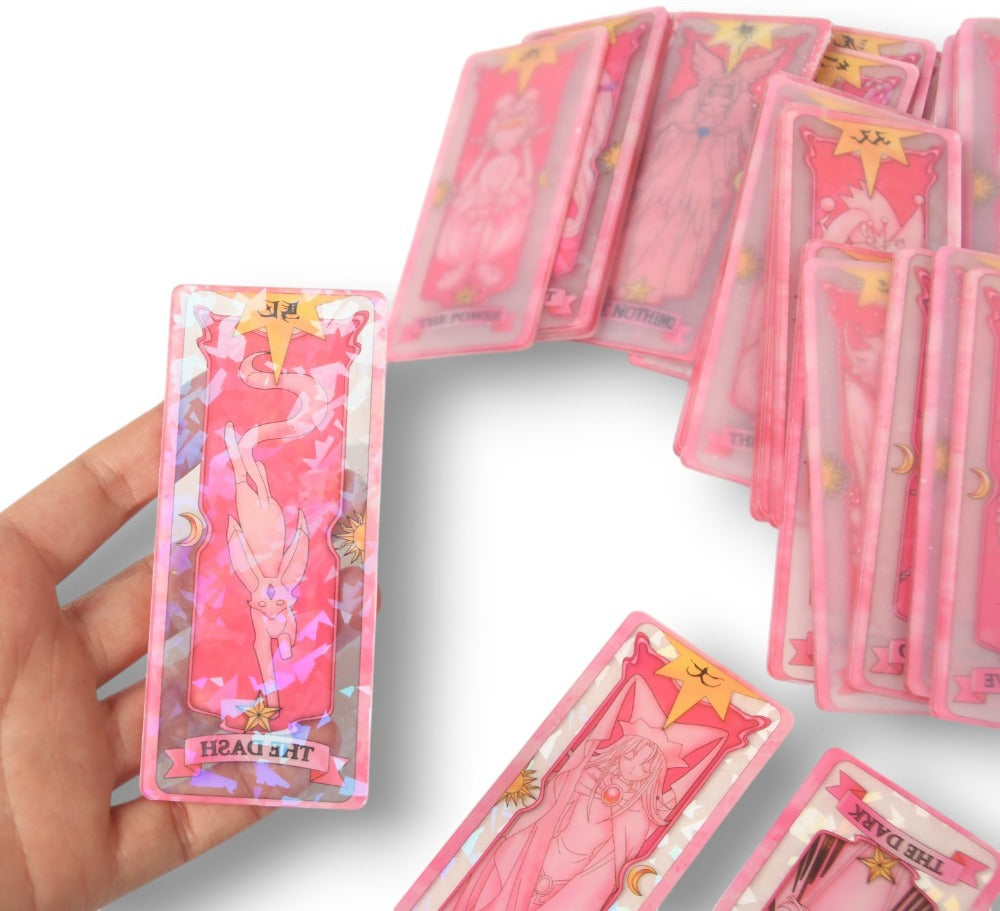Monenjoy カードキャプターさくら　カードキャプター　54枚　呪文　クロウカード　11cm　さくらカード　クリアカード　クロウカード編 木之本桜　萌グッズ　アクセサリー　おもちゃ　アクリル板　　さくらカード編　 - Monenjoy