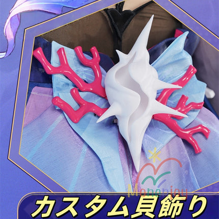 Monenjoy 崩壊スターレイル　セイレンス　Hysilens 女騎士 オンパロス シューズカバー付　3d樹脂髪飾り　コスプレ衣装 プロ仕様