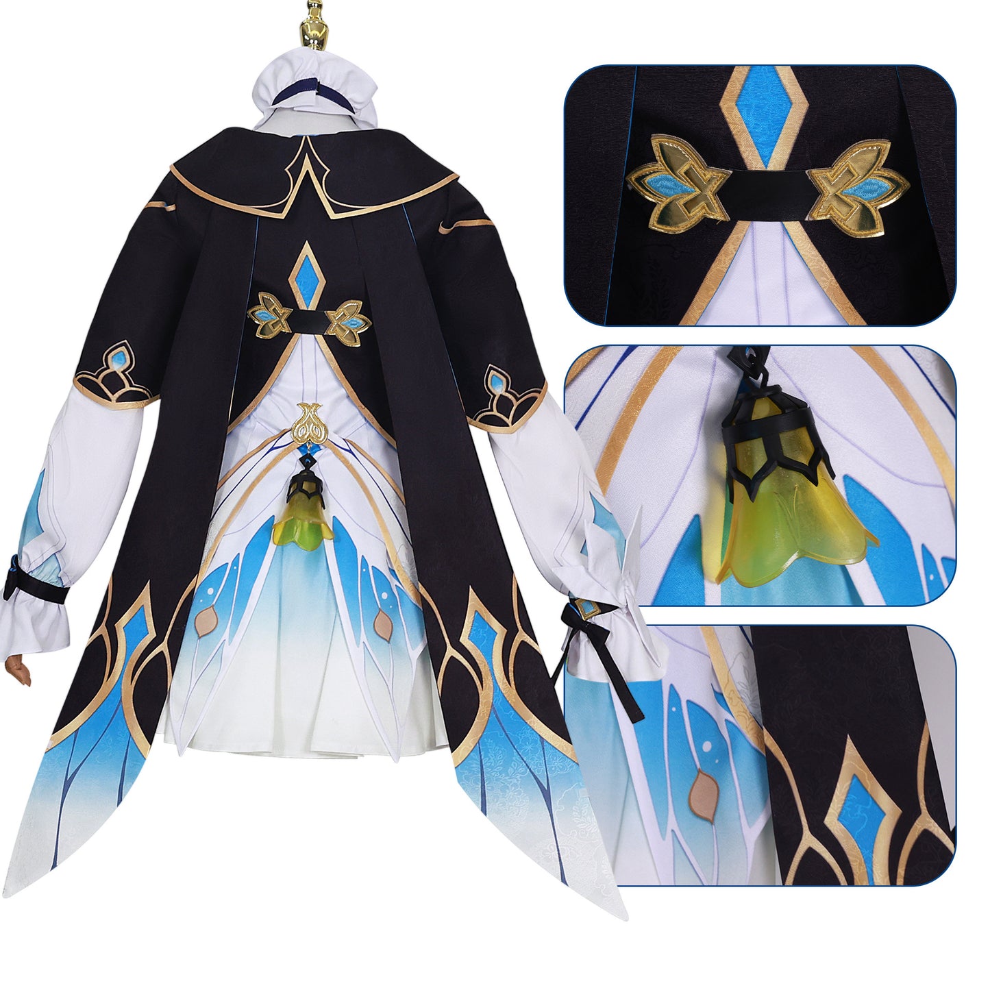 MOnenjoy 崩壊スターレイル ホタル 礼服　ワンピース　洋服　コスチューム　コスプレ衣装　 - Monenjoy