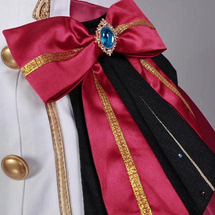 Monenjoy 原神　エスコフィエ　コスプレ衣装　 Escoffier　コスチューム　ワンピース　洋服　帽子付　3d樹脂アクセサリー　G1199