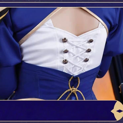 Monenjoy 崩壊スターレイル セイバー Saber　コスプレ衣装　ワンピース　戦闘服　ブルー色　イベントGS1423 - Monenjoy