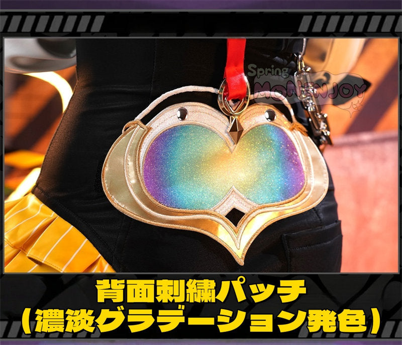 Monenjoy ゼンゼロ イドリー　コスプレ　マーフィー タコのシリオン　コスプレ衣装 (Yidhari/怪啖屋 タコ尻尾別途追加)　金属製パーツ　発光パーツ付