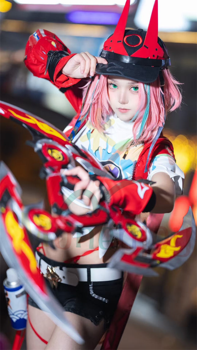 Monenjoy 崩壊 スターレイル 乱破(らんは)繚乱破魔 帽子付 コスプレ 1:1金属パーツ 豪華生地 スターレイル 複雑なデザイン衣装 コスチューム 乱破 カッコイイ 学園祭 コスチューム ハロウィン 仮装 - Monenjoy